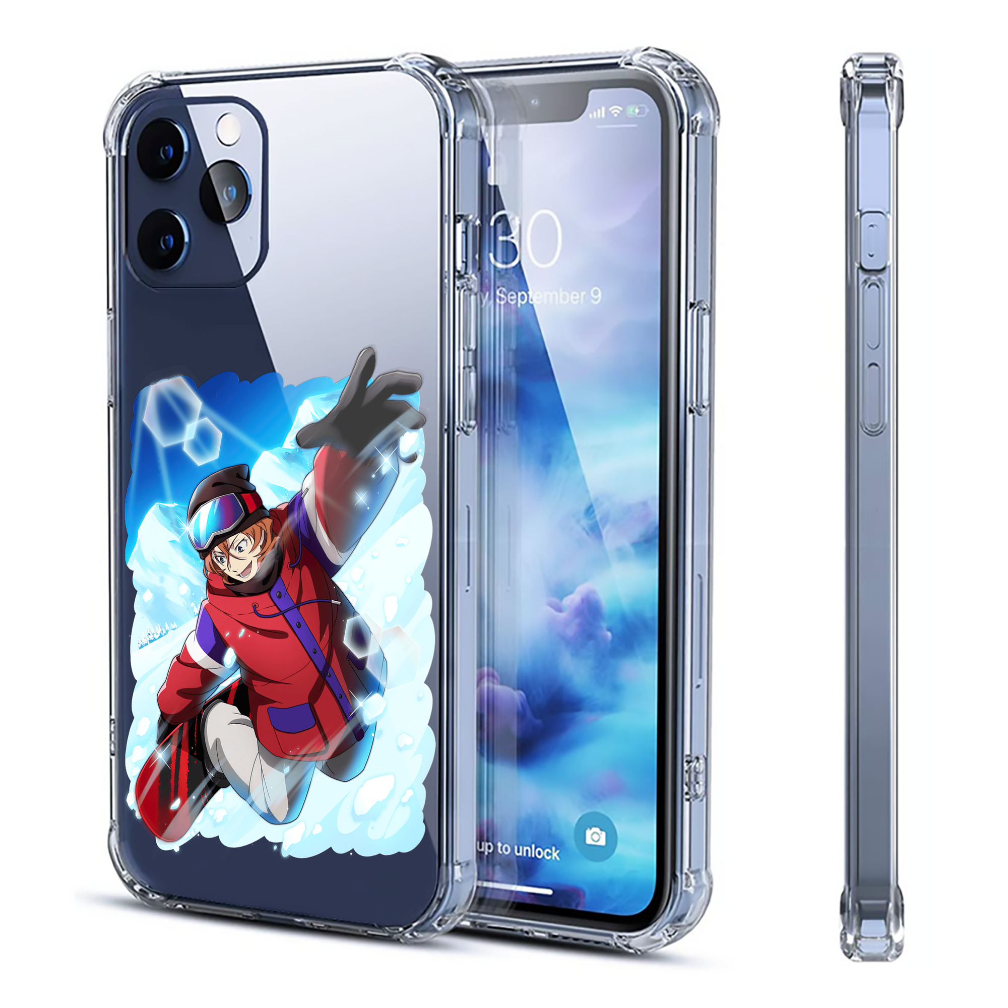 （画像用） 文豪ストレイドッグス Bungo Stray Dogs 【iPhone 12シリーズ対応】透明スマホケース（クリアソフトケース）